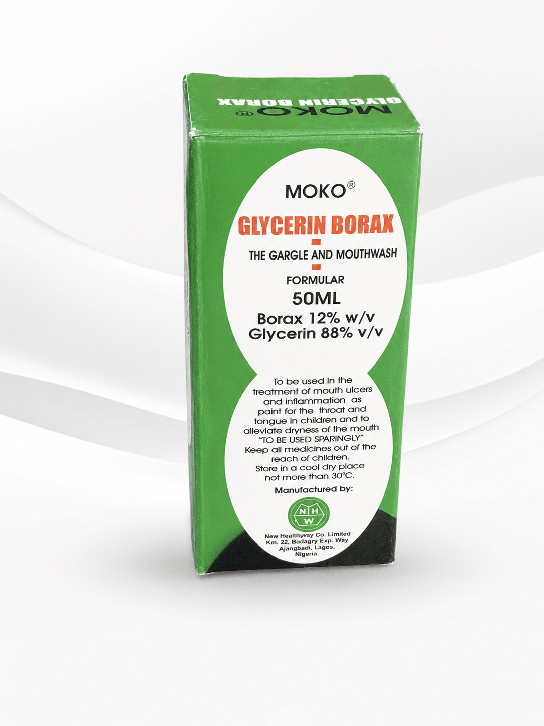 Moko Glycerin Borax Gargle & Mouthwash 50ml – Oral Care Mouth Rinse Formula - Oral care - Cherubim Aura