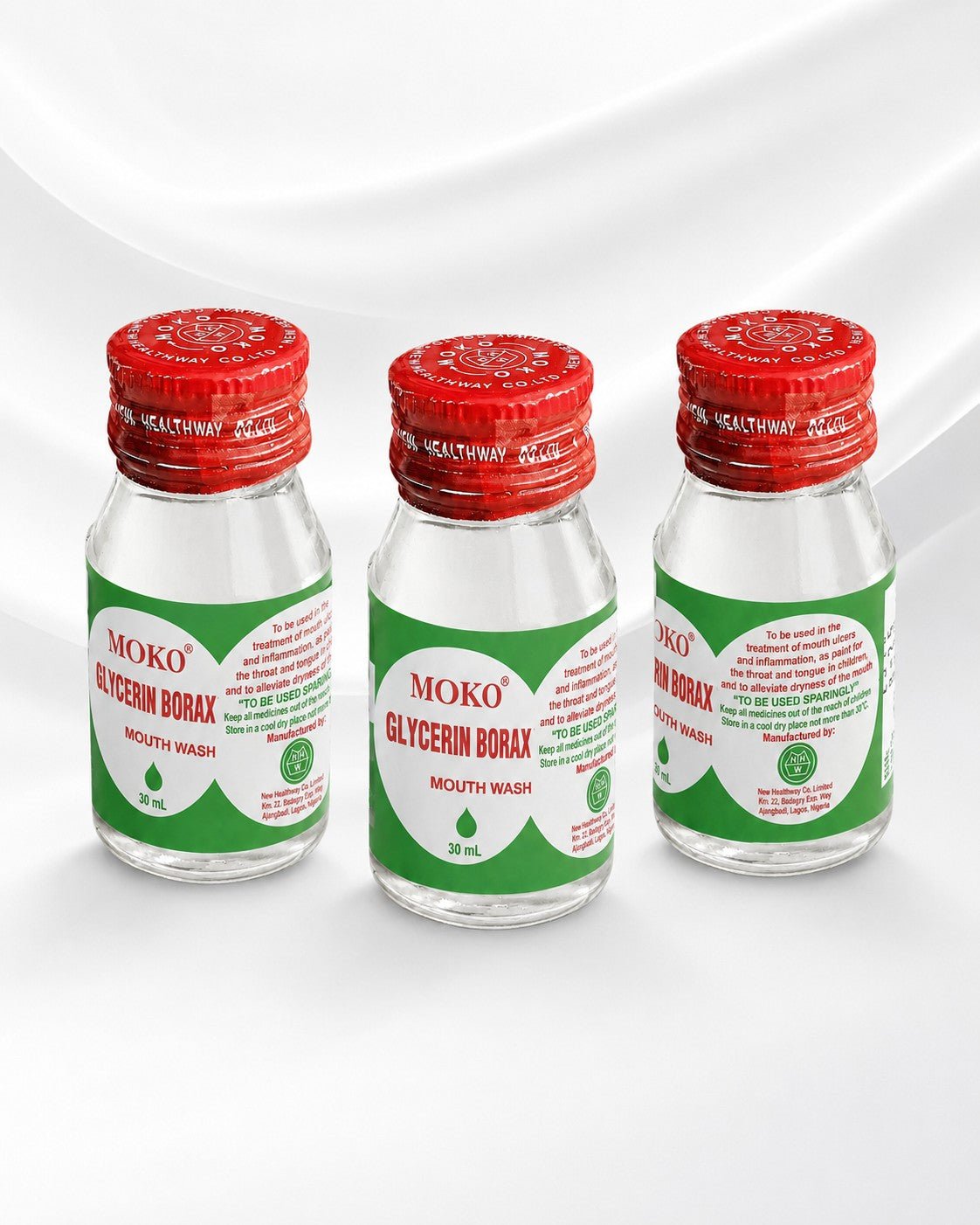 Moko Glycerin Borax Gargle & Mouthwash 50ml – Oral Care Mouth Rinse Formula - Oral care - Cherubim Aura