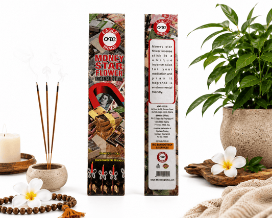 Money Star Flower Premium Incense Sticks | 20 Slow-Burning Aromatic Incense for Prayer, Meditation & Home Fragrance - Incense - Cherubim Aura