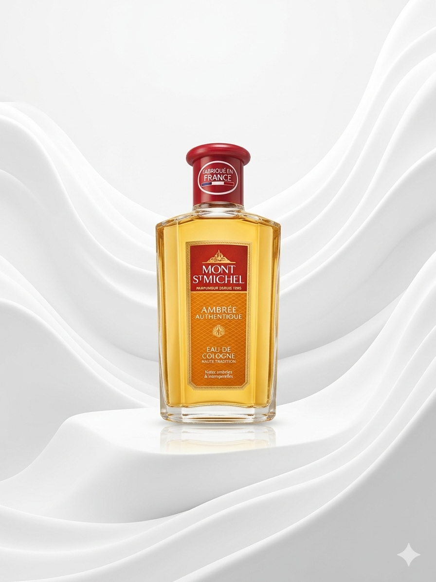 Mont St Michel Ambrée Authentique Eau de Cologne | Premium Amber Fragrance | Made in France