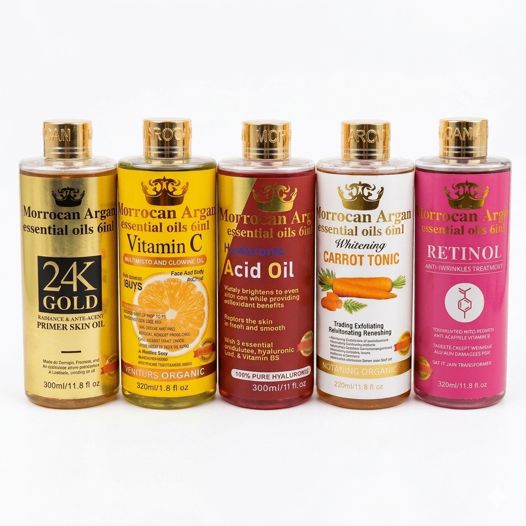Moroccan Argan Essential Oils 6-in-1 - Skincare - Cherubim Aura