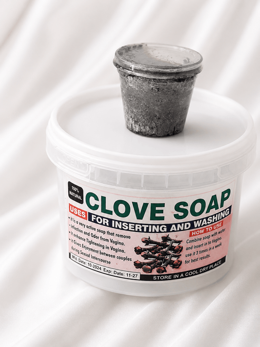 Natural Clove Soap – 100%Traditional Clove Intimate Cleansing & External Body Wash - 30g Jar - Herbal Soap - Cherubim Aura