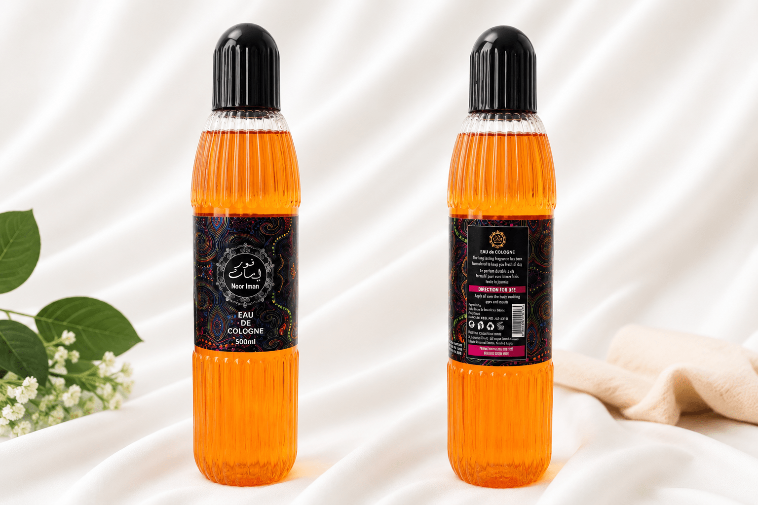 Noor Iman Eau de Cologne 500ml – Long-Lasting Unisex Body Fragrance - Eau de Cologne - Cherubim Aura
