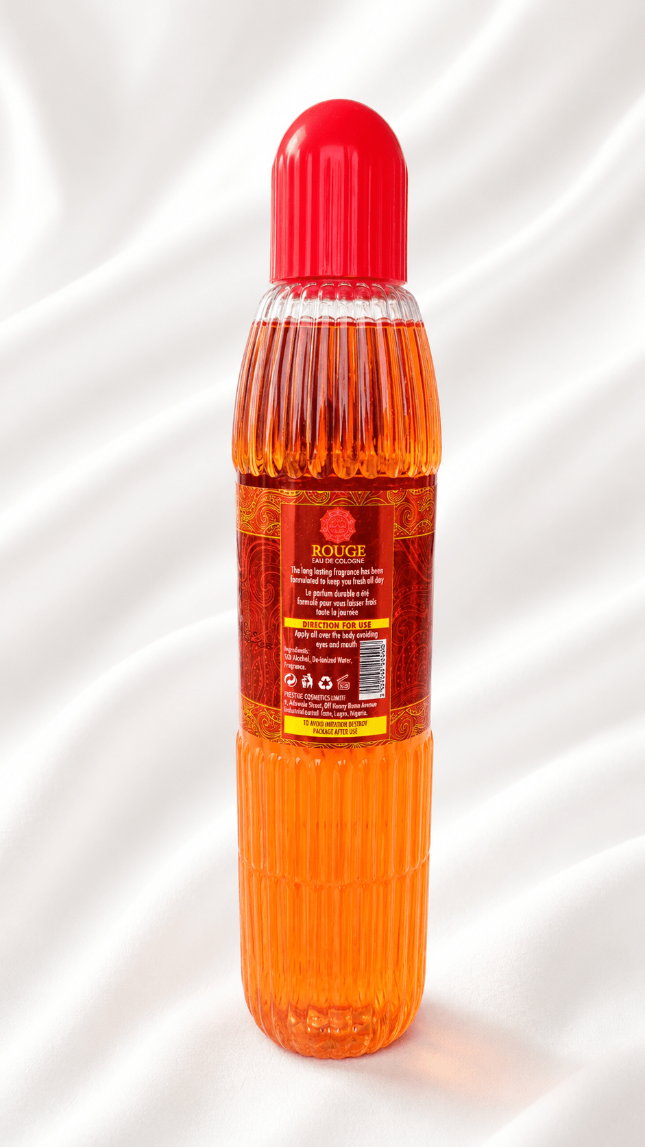 Noor-Iman Rouge Eau de Cologne 500ml – Classic Large-Size Body Fragrance - Eau de Cologne - Cherubim Aura