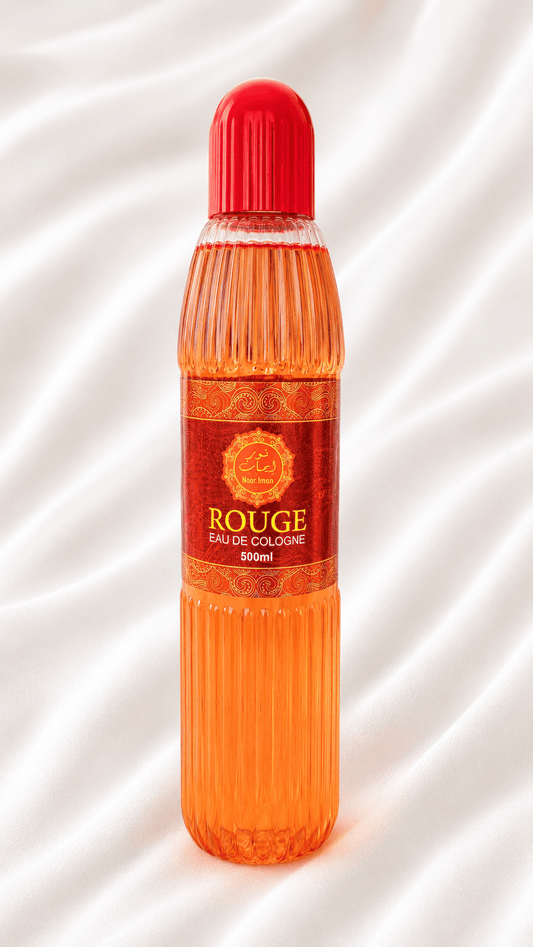 Noor-Iman Rouge Eau de Cologne 500ml – Classic Large-Size Body Fragrance - Eau de Cologne - Cherubim Aura