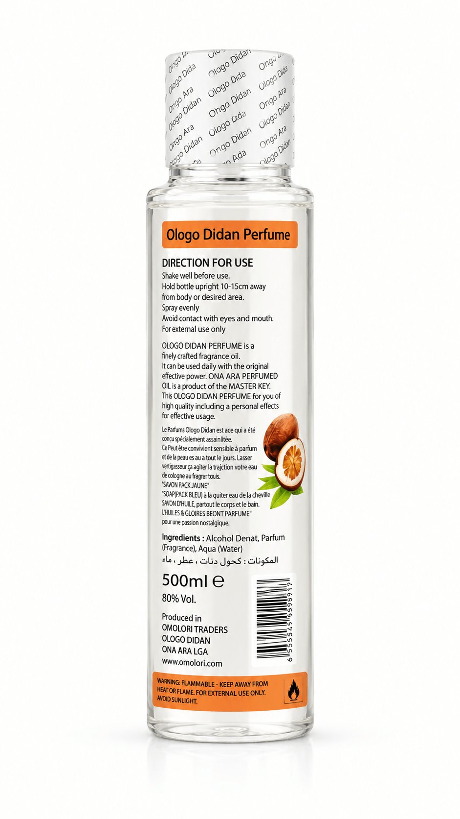 Ona Ara Ologo Didan Spiritual Perfume | Premium Spiritual Cologne | 500ml & 250ml | Long-Lasting Fragrance - Perfume - Cherubim Aura