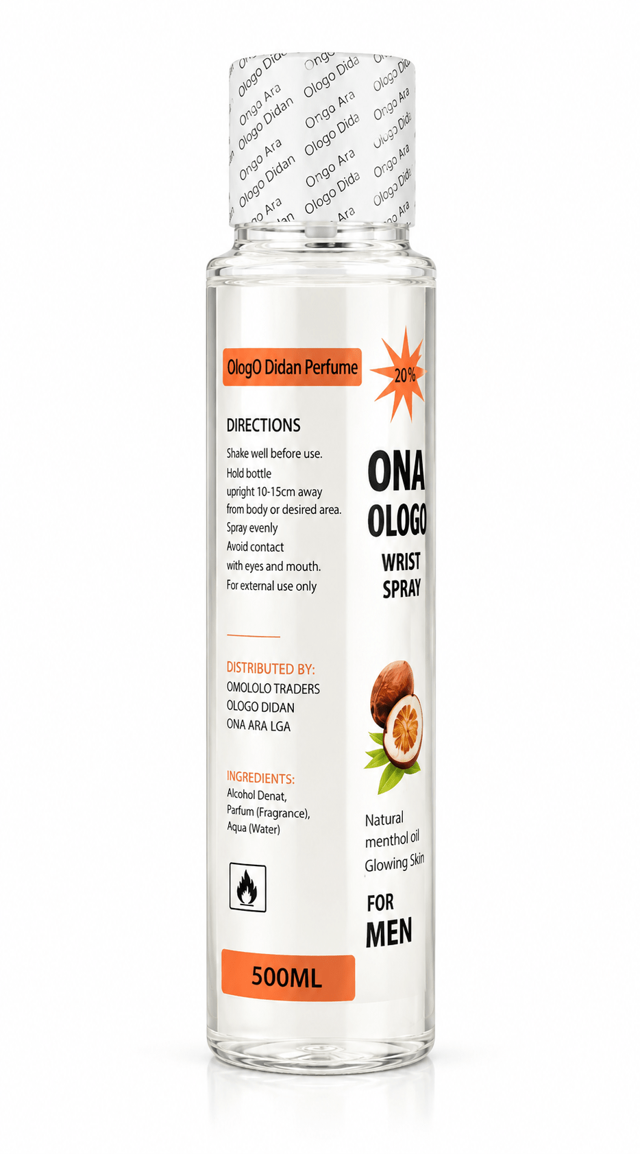 Ona Ara Ologo Didan Spiritual Perfume | Premium Spiritual Cologne | 500ml & 250ml | Long-Lasting Fragrance - Perfume - Cherubim Aura