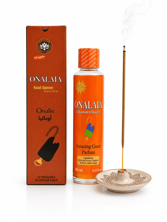 Onalaia Attraction Perfume Bundle | 500ml, 250ml & 150ml Fragrance Perfume with Road Opener Premium Incense Sticks - Bundle - Cherubim Aura