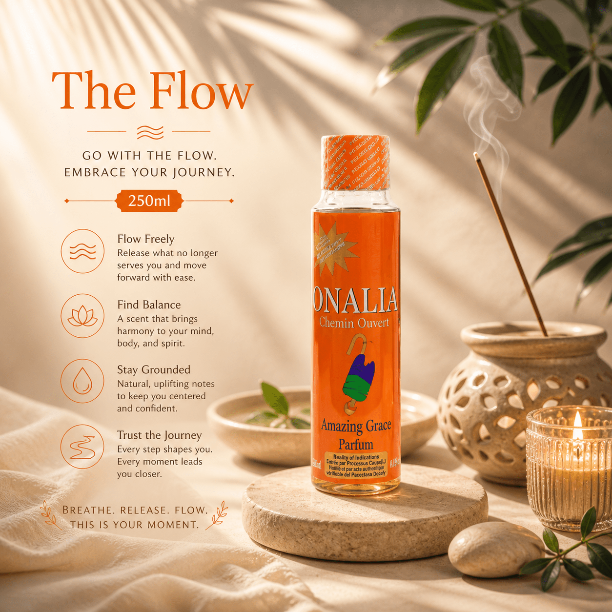 Onalia Chemin Ouvert: Amazing Grace Path-Opening Parfum - Spiritual Perfume - Cherubim Aura