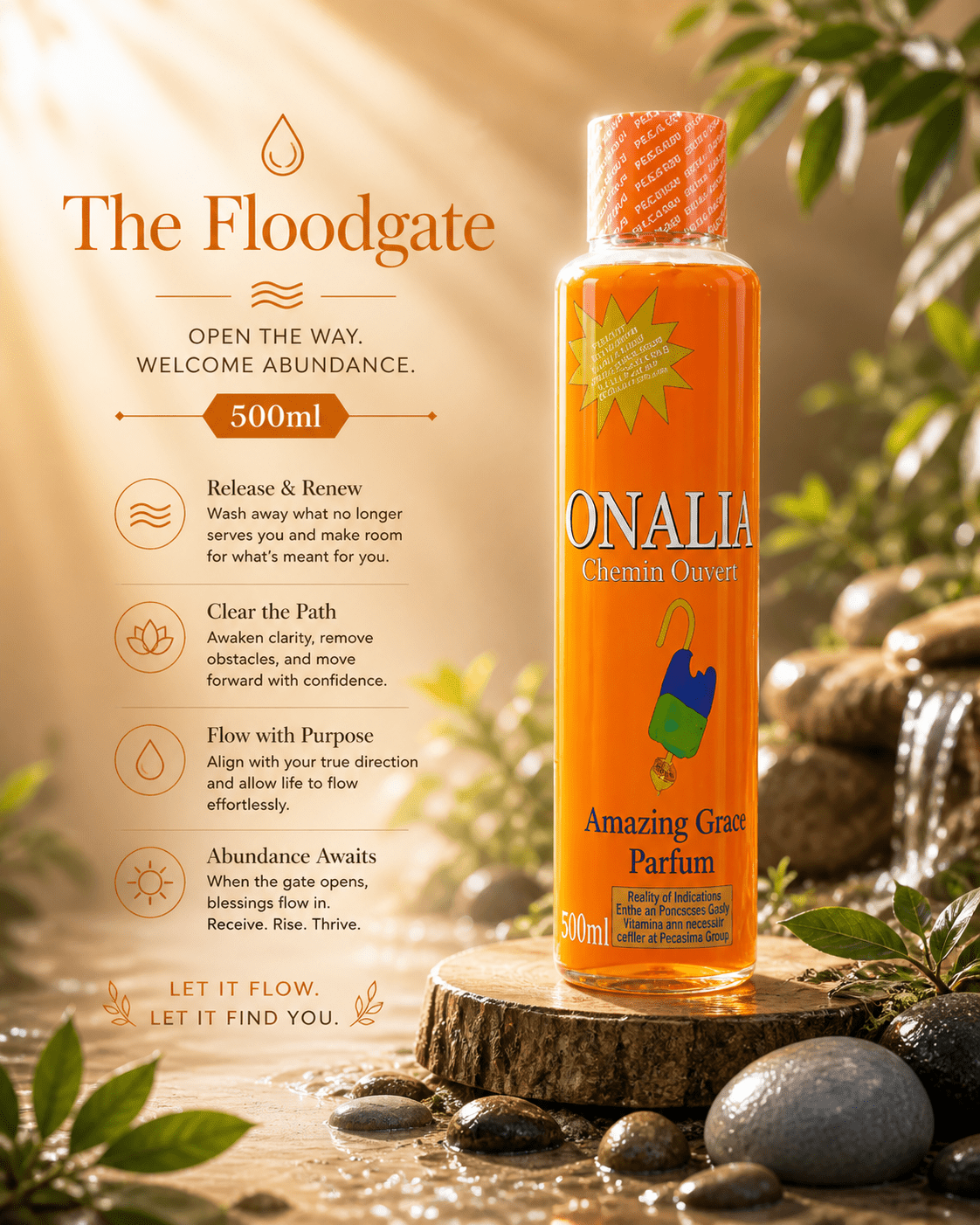 Onalia Chemin Ouvert: Amazing Grace Path-Opening Parfum - Spiritual Perfume - Cherubim Aura