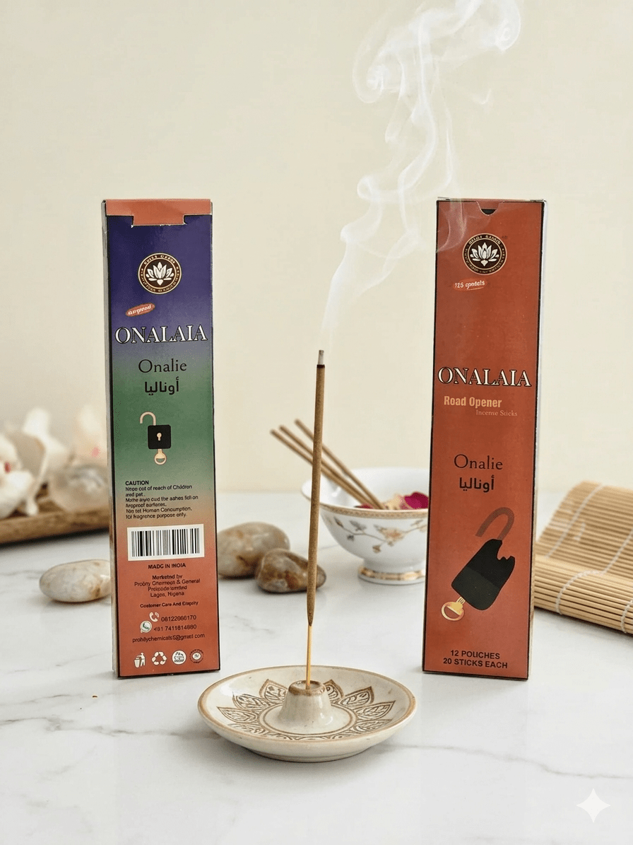 Onalia Road Opener Premium Incense Sticks – Onalia Spiritual Agarbatti for Positivity & Success - Incense - Cherubim Aura