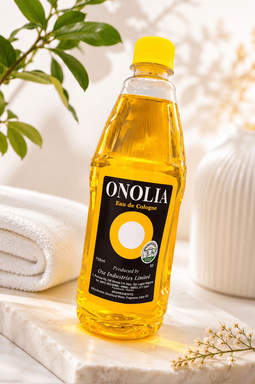 Onolia Eau de Cologne 750ml – Traditional African Cologne for Fragrance, Spiritual & Cultural Use - Eau de Cologne - Cherubim Aura