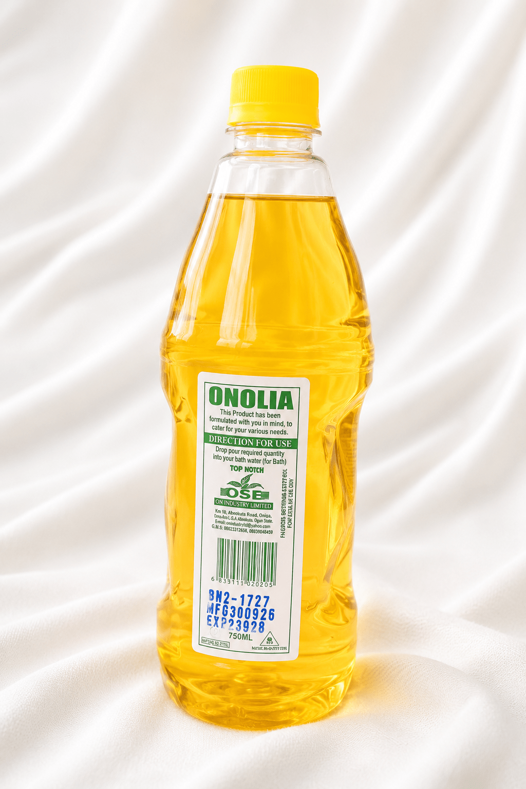 Onolia Eau de Cologne 750ml – Traditional African Cologne for Fragrance, Spiritual & Cultural Use - Eau de Cologne - Cherubim Aura