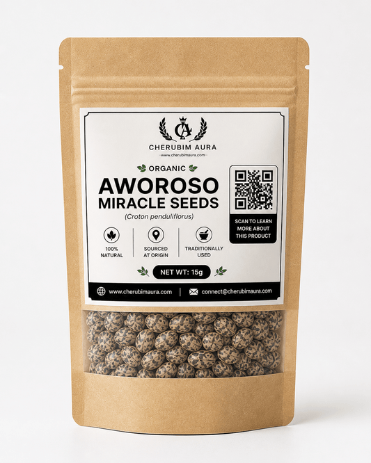 Organic Aworoso Miracle Seeds (Croton Penduliflorus) – 15g Pouch - Herbal Wellness - Cherubim Aura