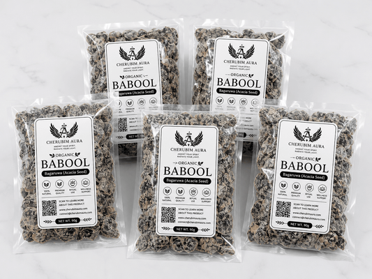 Organic Bagaruwa Seeds (Babool Phali) – Traditional Acacia Nilotica (90g) - Herbal Wellness - Cherubim Aura