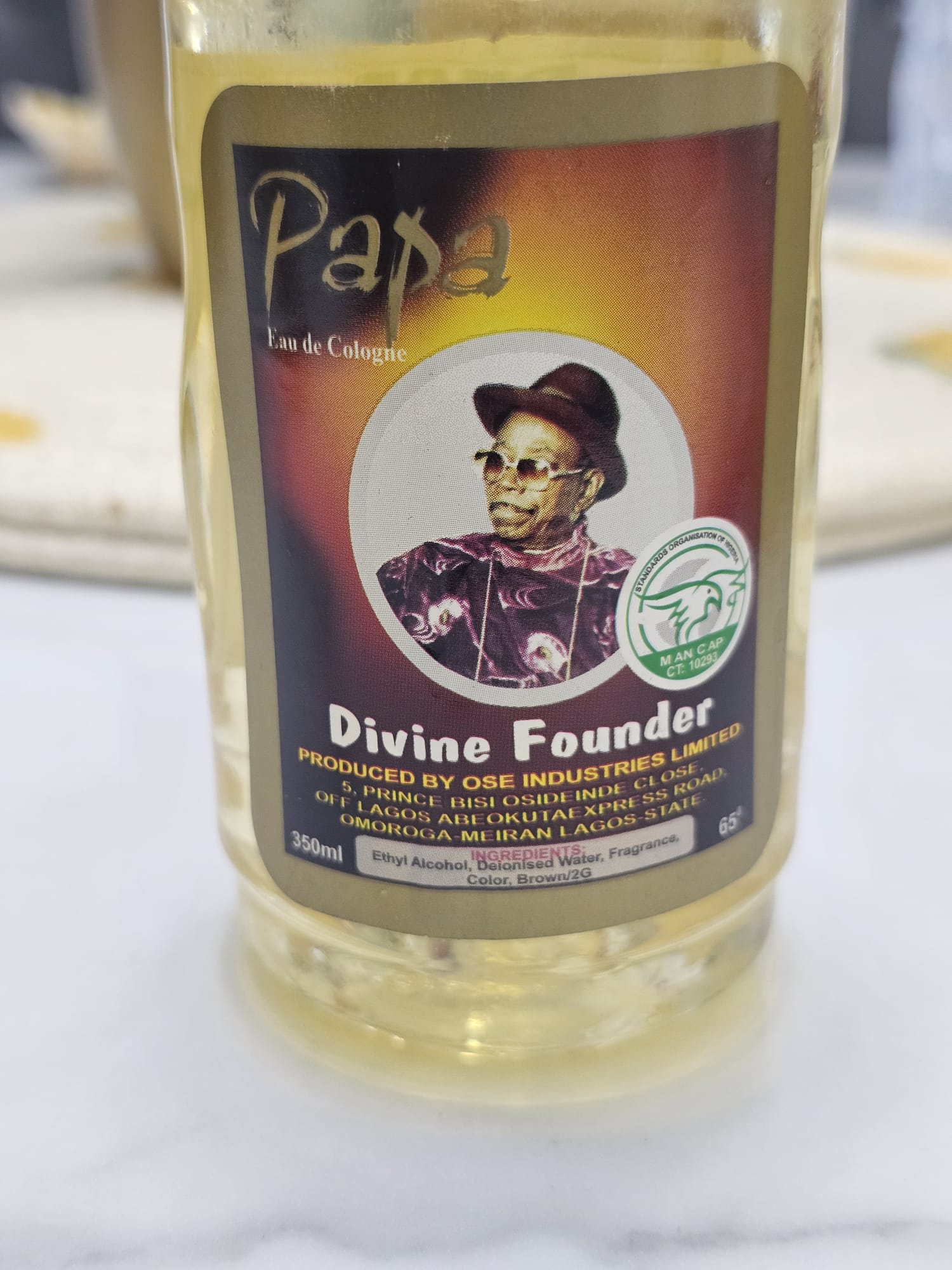 Papa Divine Founder Eau de Cologne | Premium Refreshing Fragrance | 300ml - Perfume - Cherubim Aura