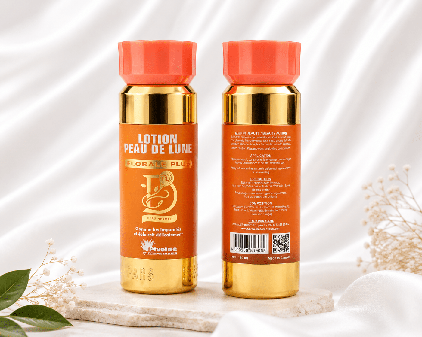 Peau De Lune Florale Plus Lotion – Gentle Brightening Lotion 150ml - Body Lotion - Cherubim Aura
