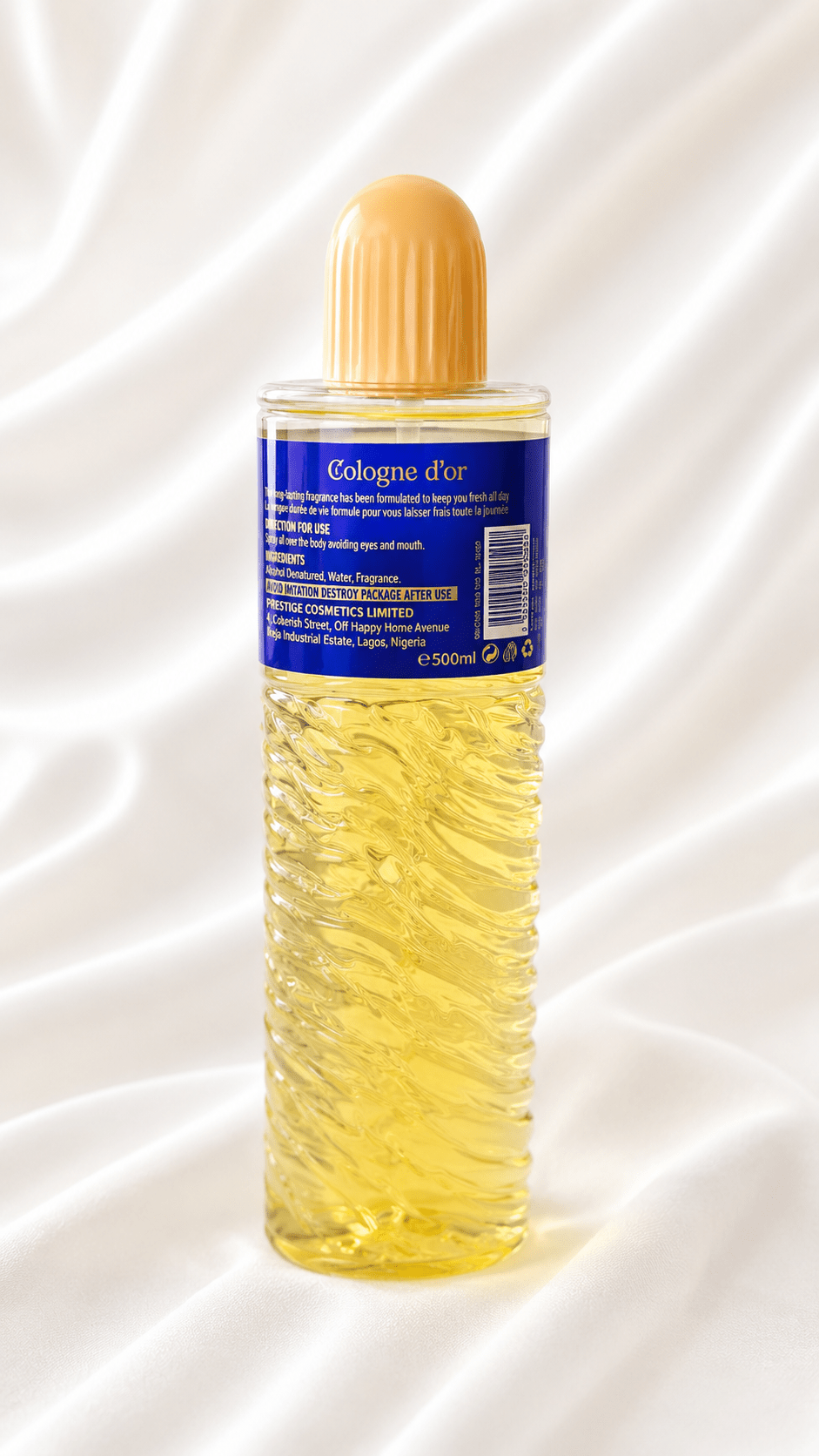 Prestige Cologne d’or Eau de Cologne 500ml – Classic Fresh & Love in the Air – Unisex Fragrance - Perfume - Cherubim Aura