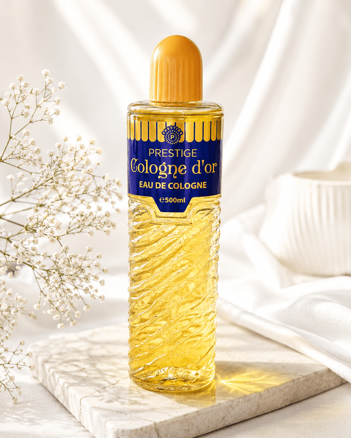 Prestige Cologne d’or Eau de Cologne 500ml – Classic Fresh & Love in the Air – Unisex Fragrance - Perfume - Cherubim Aura