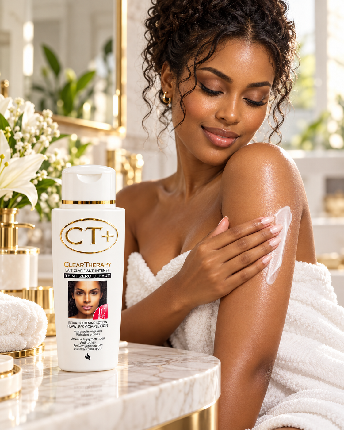 CT+ Clear Therapy Intense Clarifying Body Lotion with Plant Extracts – Dark Spot & Uneven Skin Tone Care – Hydrating Body Moisturiser