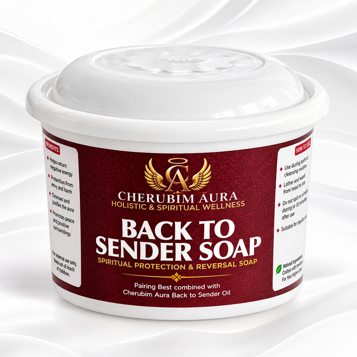 Back to Sender Soap & Oil Set for Spiritual Protection and Reversal 100ml Oil & Holistic Wellness Soap Body Care Cleanser
