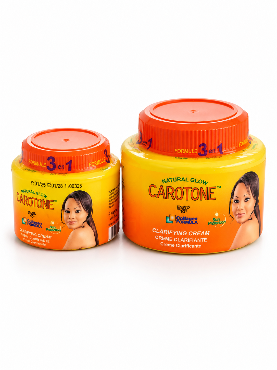 Carotone Natural Glow 3-in-1 Clarifying Cream with Collagen, Carrot Oil & Vitamin E – 135ml / 300ml