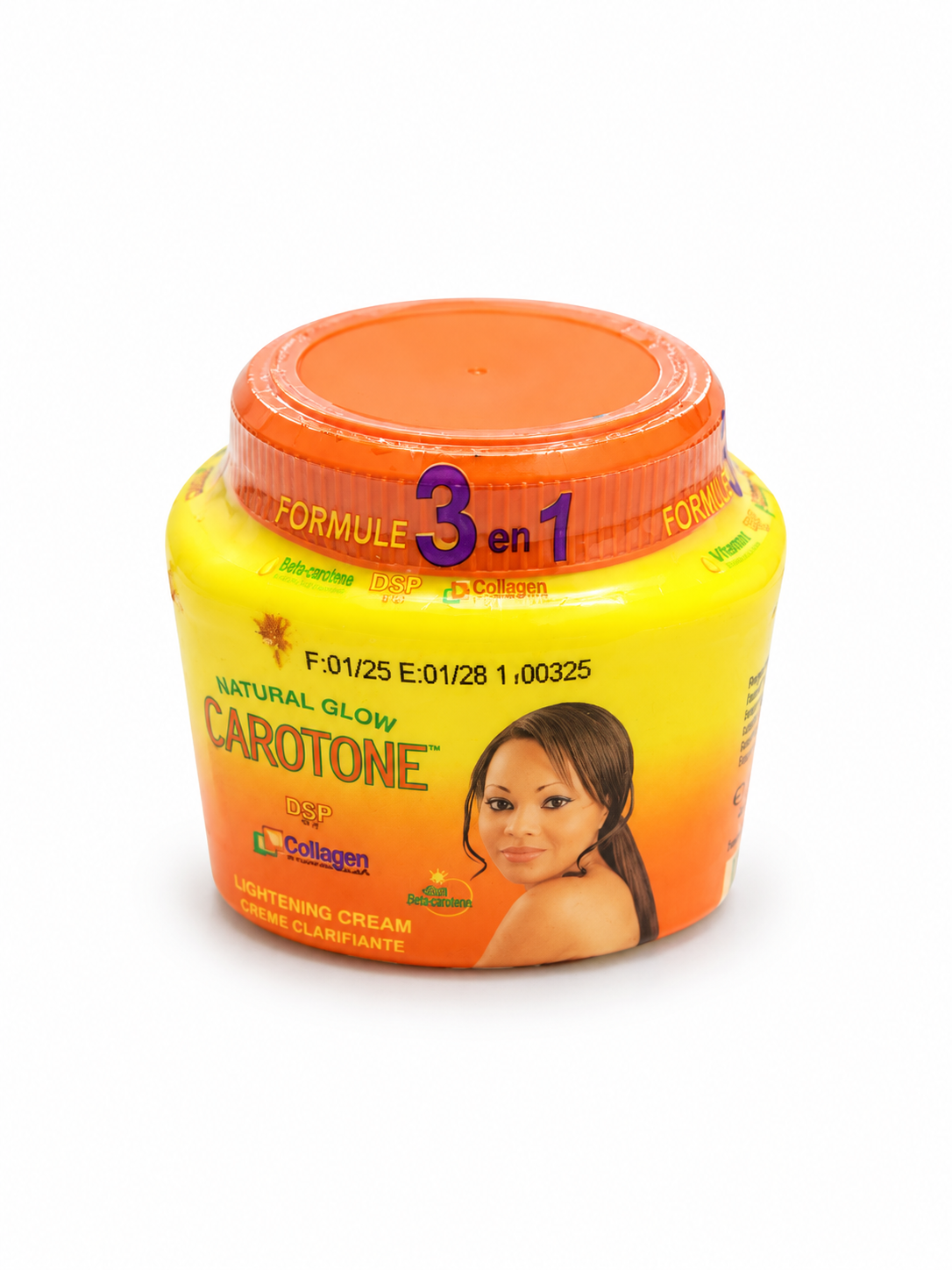 Carotone Natural Glow 3-in-1 Clarifying Cream with Collagen, Carrot Oil & Vitamin E – 135ml / 300ml