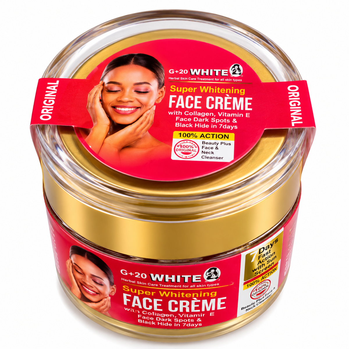 G+20 White Super Whitening Face Cream with Collagen for Skin Moisturising and Radiant- 30ml