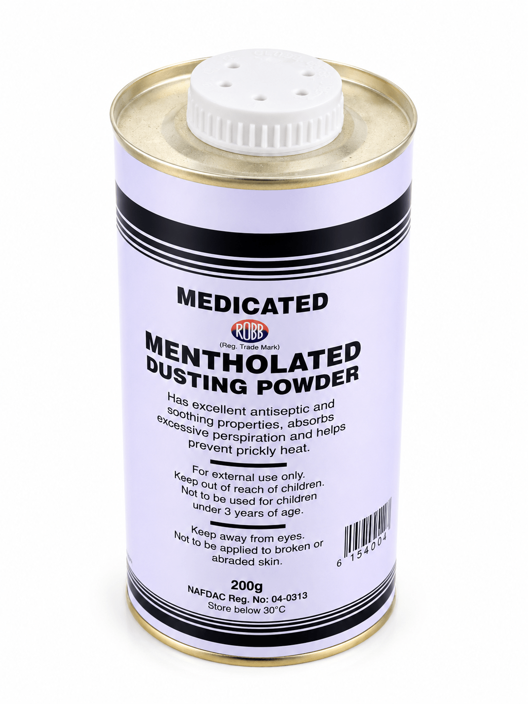 Robb Medicated Mentholated Dusting Powder – Cooling Skin Care Powder 200g - Body Powder - Cherubim Aura