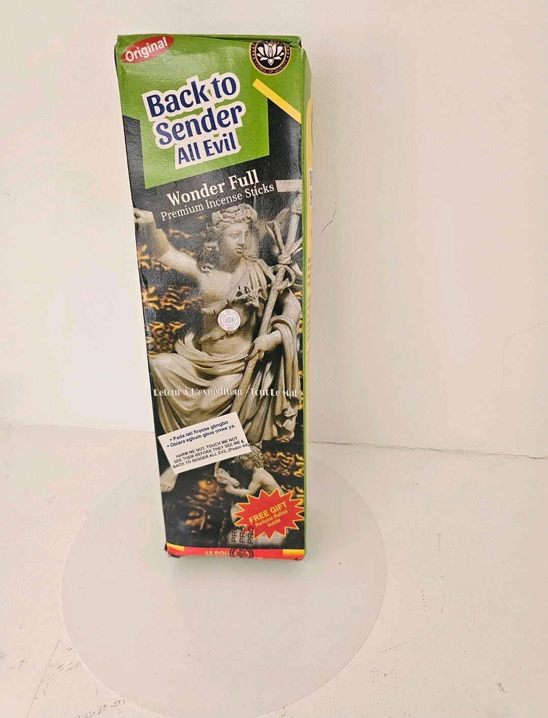 Satya Back to Sender All Evil Premium Incense Sticks | 20 Slow-Burning Aromatic Incense for Prayer, Meditation & Home Fragrance - Incense - Cherubim Aura