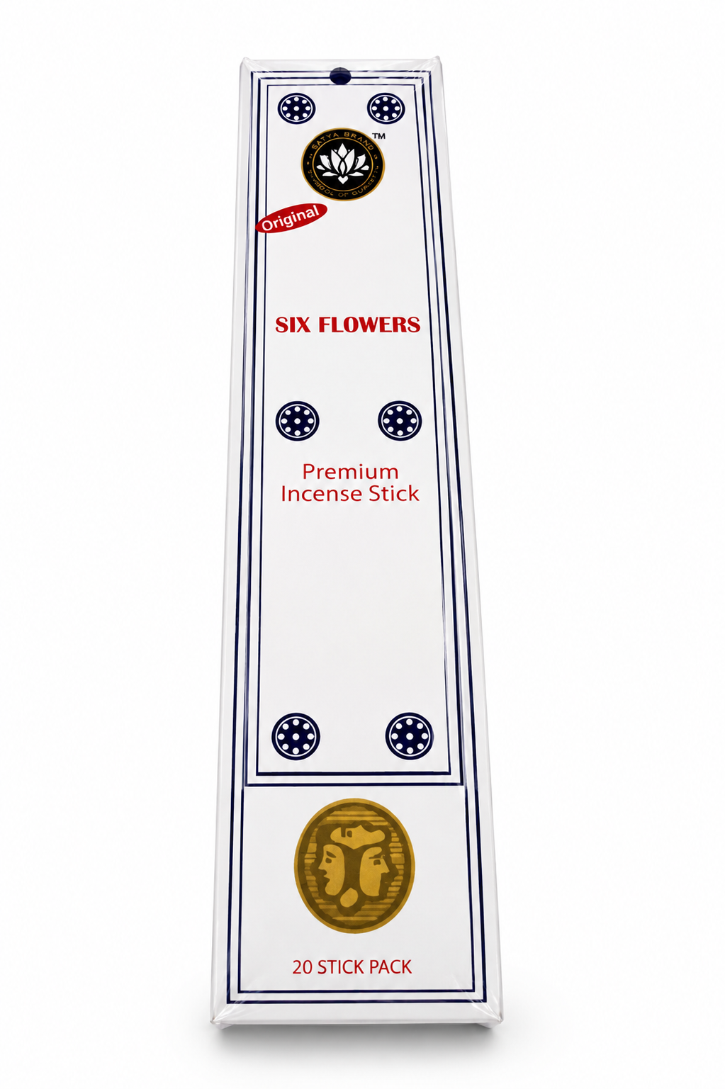 Six Flowers Premium Incense Sticks | 20 Slow-Burning Aromatic Incense for Prayer, Meditation & Home Fragrance