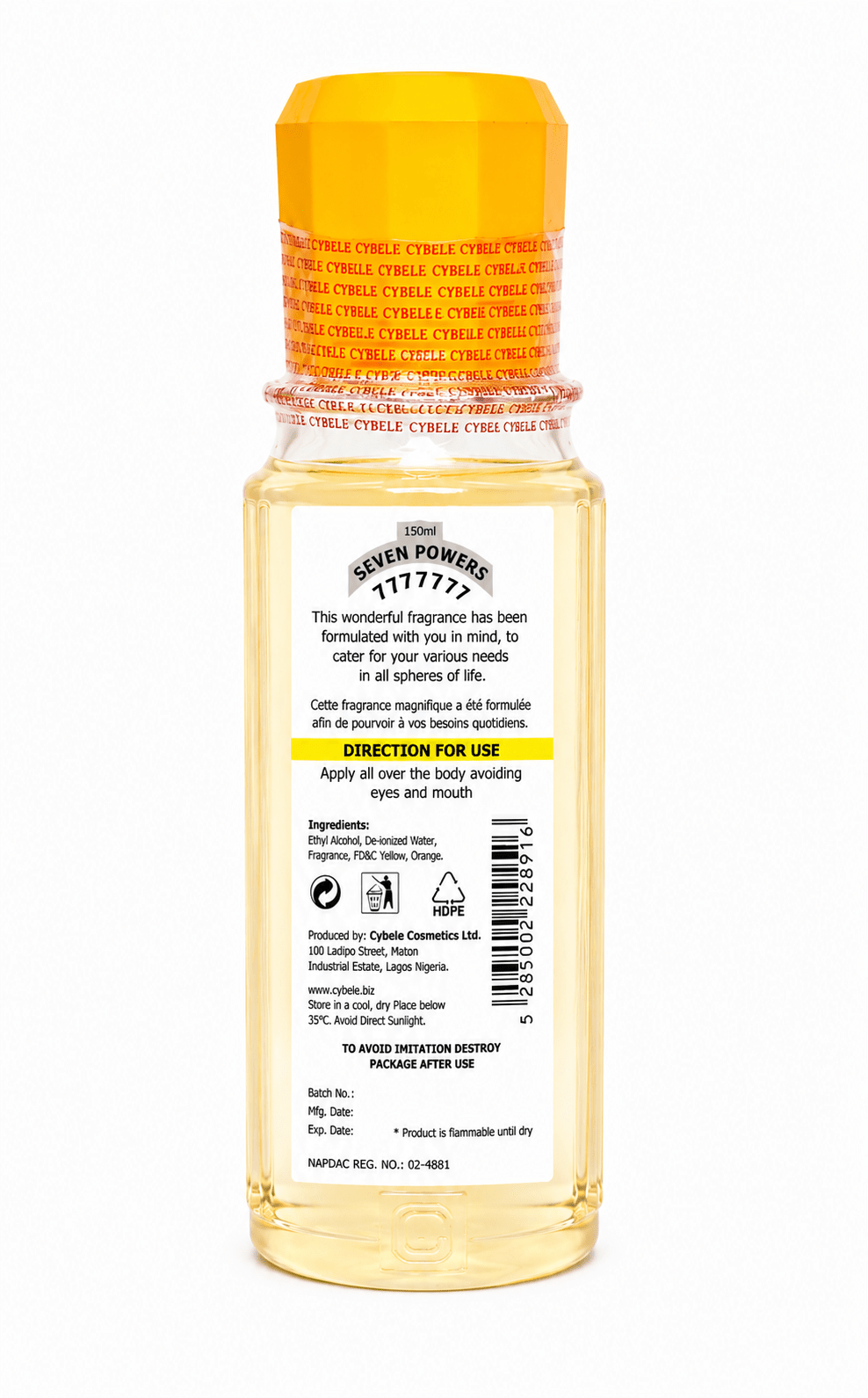 Seven Points 7777777 Spiritual Perfume | Blessed Spiritual Cologne for Prayer, Favour & Positive Energy | 500ml, 250ml, 150ml & 50ml - Perfume - Cherubim Aura