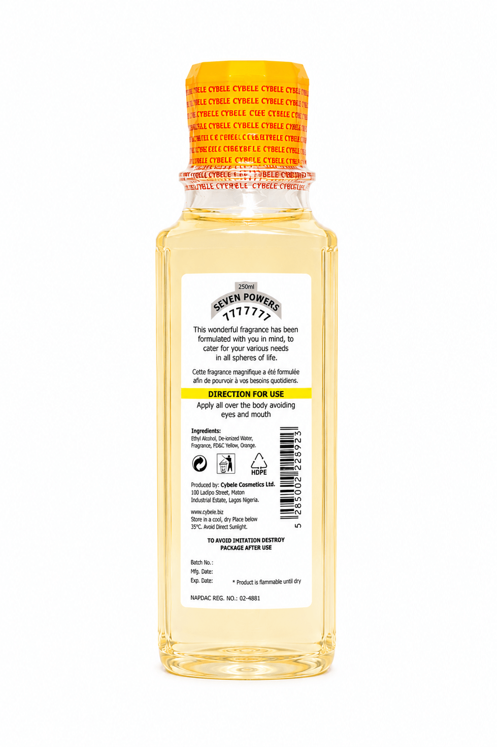 Seven Points 7777777 Spiritual Perfume | Blessed Spiritual Cologne for Prayer, Favour & Positive Energy | 500ml, 250ml, 150ml & 50ml - Perfume - Cherubim Aura