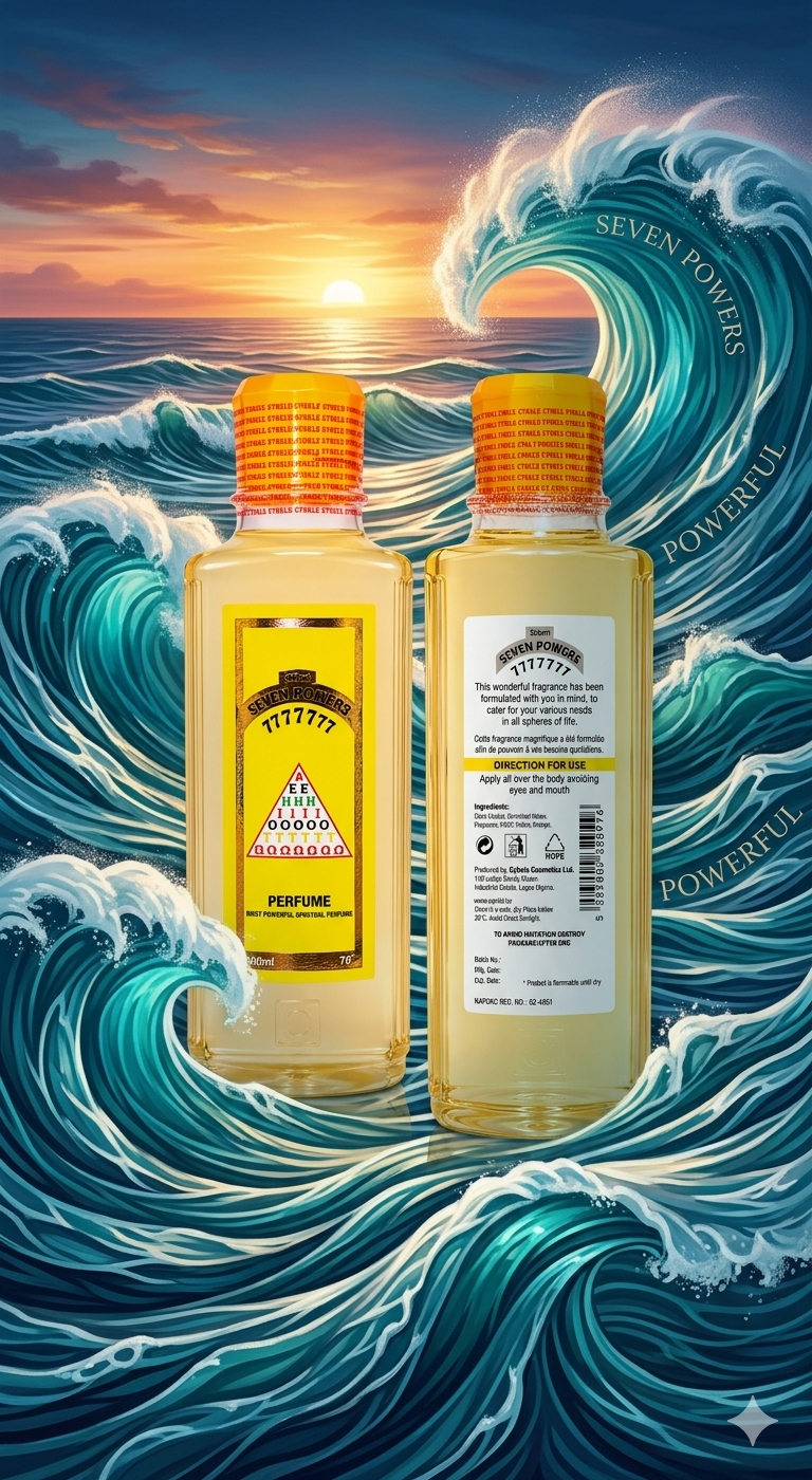 Seven Points 7777777 Spiritual Perfume | Blessed Spiritual Cologne for Prayer, Favour & Positive Energy | 500ml, 250ml, 150ml & 50ml - Perfume - Cherubim Aura