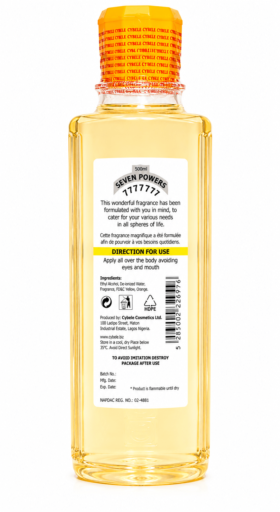 Seven Points 7777777 Spiritual Perfume | Blessed Spiritual Cologne for Prayer, Favour & Positive Energy | 500ml, 250ml, 150ml & 50ml - Perfume - Cherubim Aura
