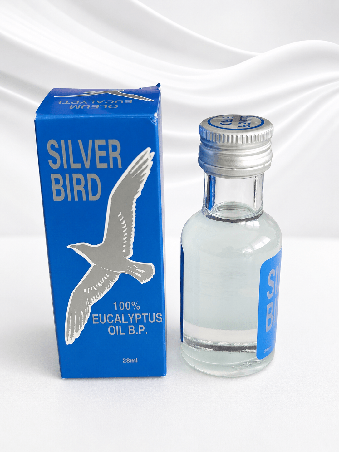 Silver Bird 100% Eucalyptus Oil B.P. 28ml – Pure Eucalyptus Oil – Cooling & Aromatic Inhalation Oil - Eucalyptus Oil - Cherubim Aura