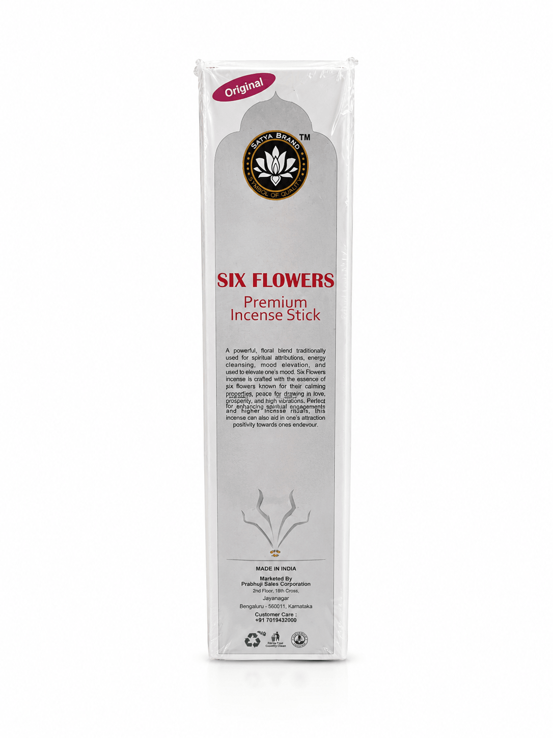Six Flowers Premium Incense Sticks | 20 Slow-Burning Aromatic Incense for Prayer, Meditation & Home Fragrance - Incense - Cherubim Aura