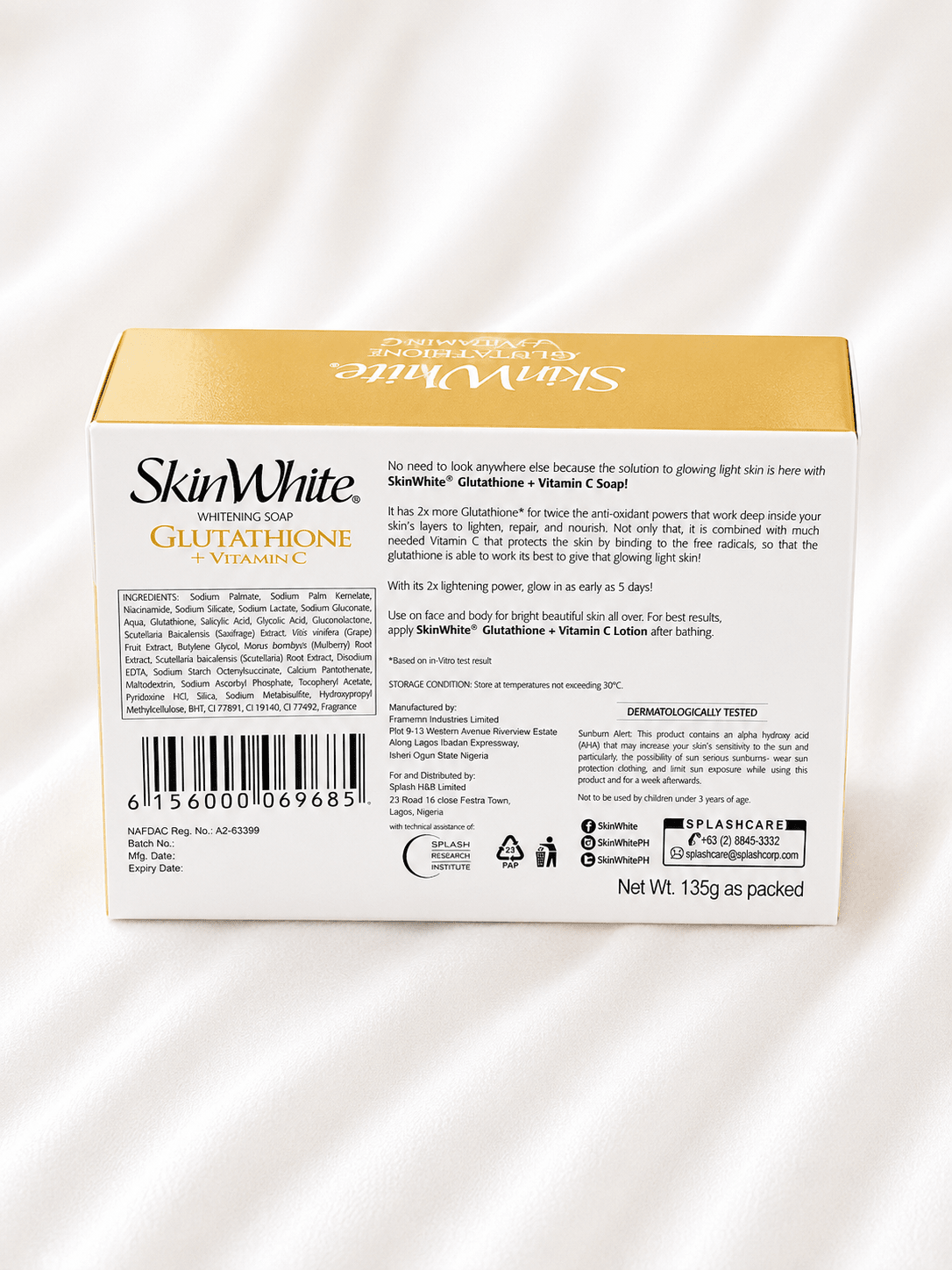 Skin White Kojic Acid + Retinol Whitening Soap – 135 g - Skincare - Cherubim Aura
