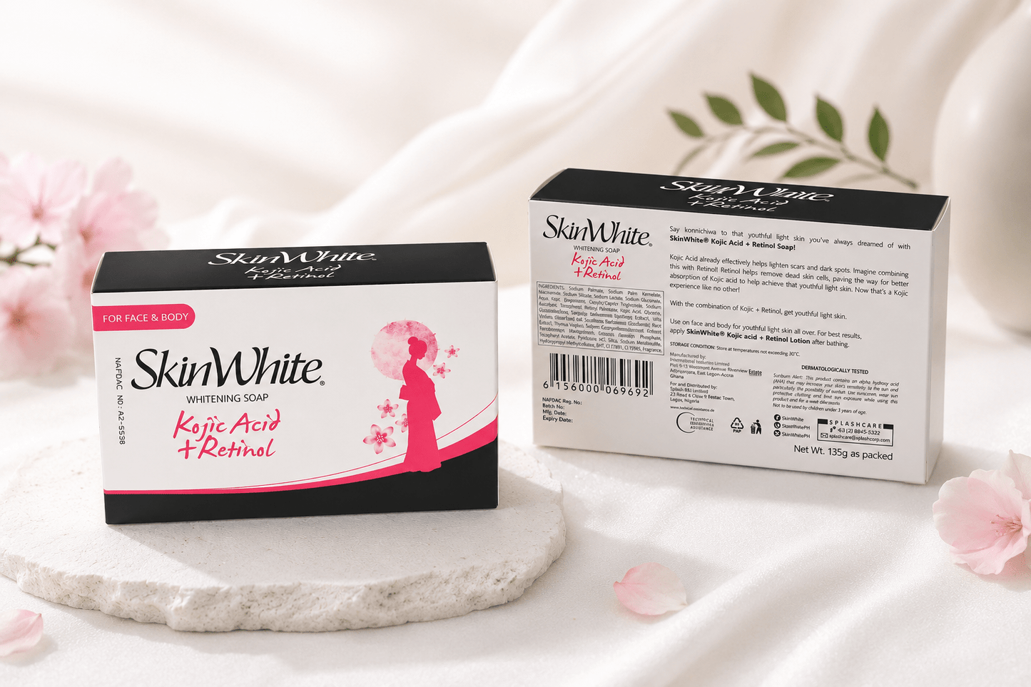 Skin White Kojic Acid + Retinol Whitening Soap – 135 g - Skincare - Cherubim Aura