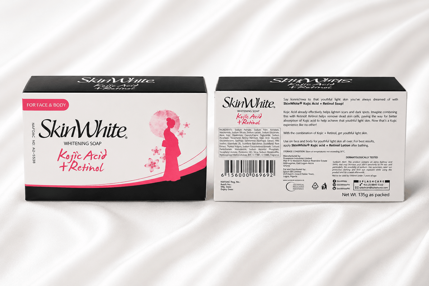 Skin White Kojic Acid + Retinol Whitening Soap – 135 g - Skincare - Cherubim Aura