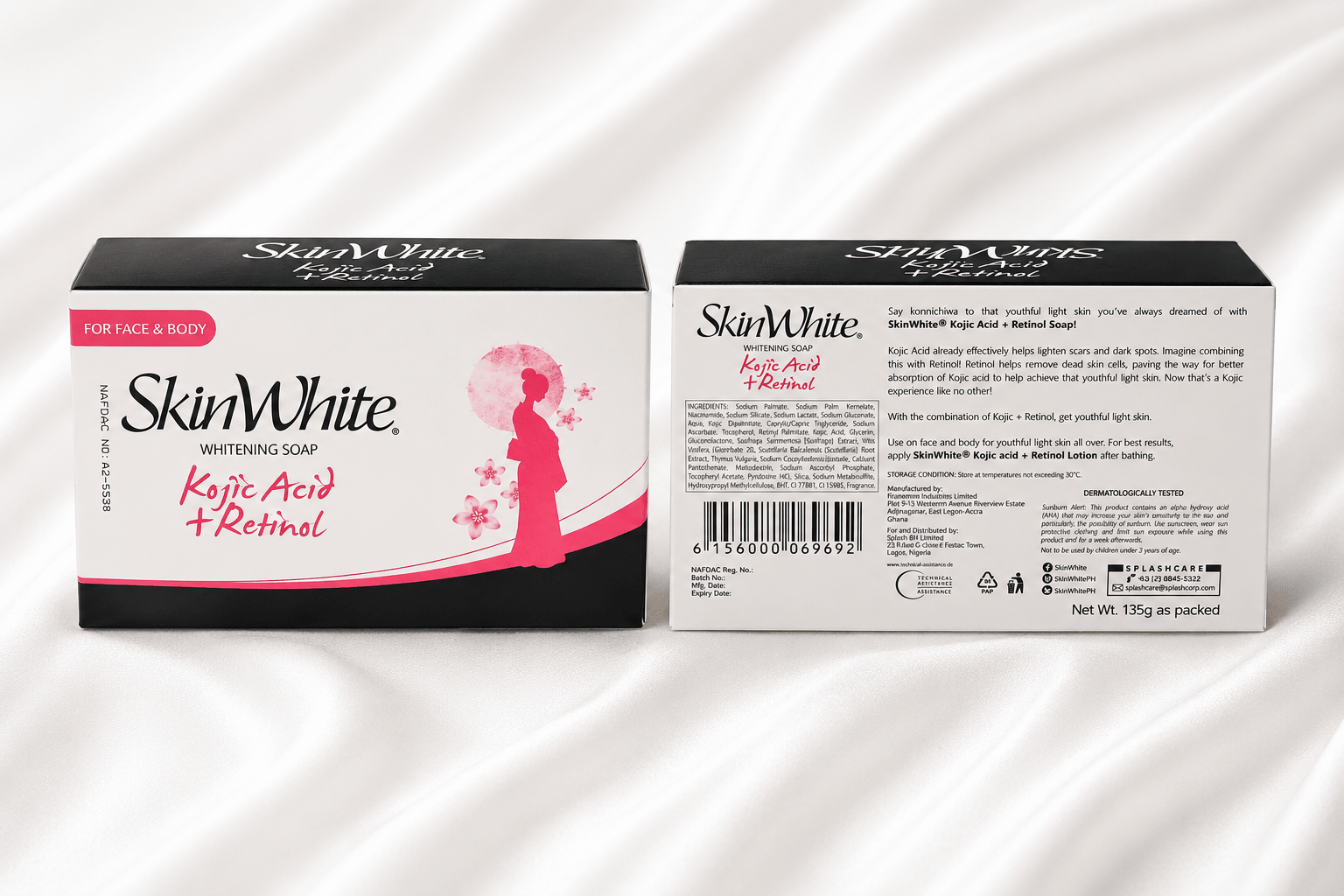 Skin White Kojic Acid + Retinol Whitening Soap – 135 g - Skincare - Cherubim Aura