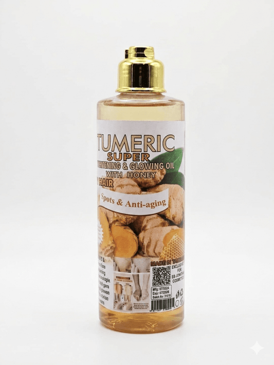 Soft 7 Tumeric Super Whitening & Glowing Body Repair Oil 250ml - Skincare - Cherubim Aura