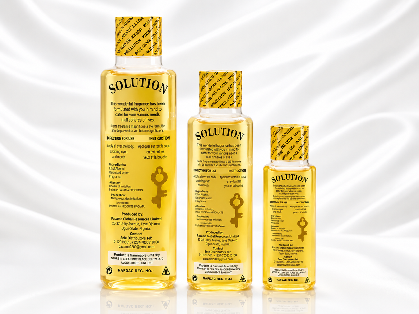 Solution All Purpose Wonderful Perfume | Spiritual Cologne | 500ml, 250ml & 150ml