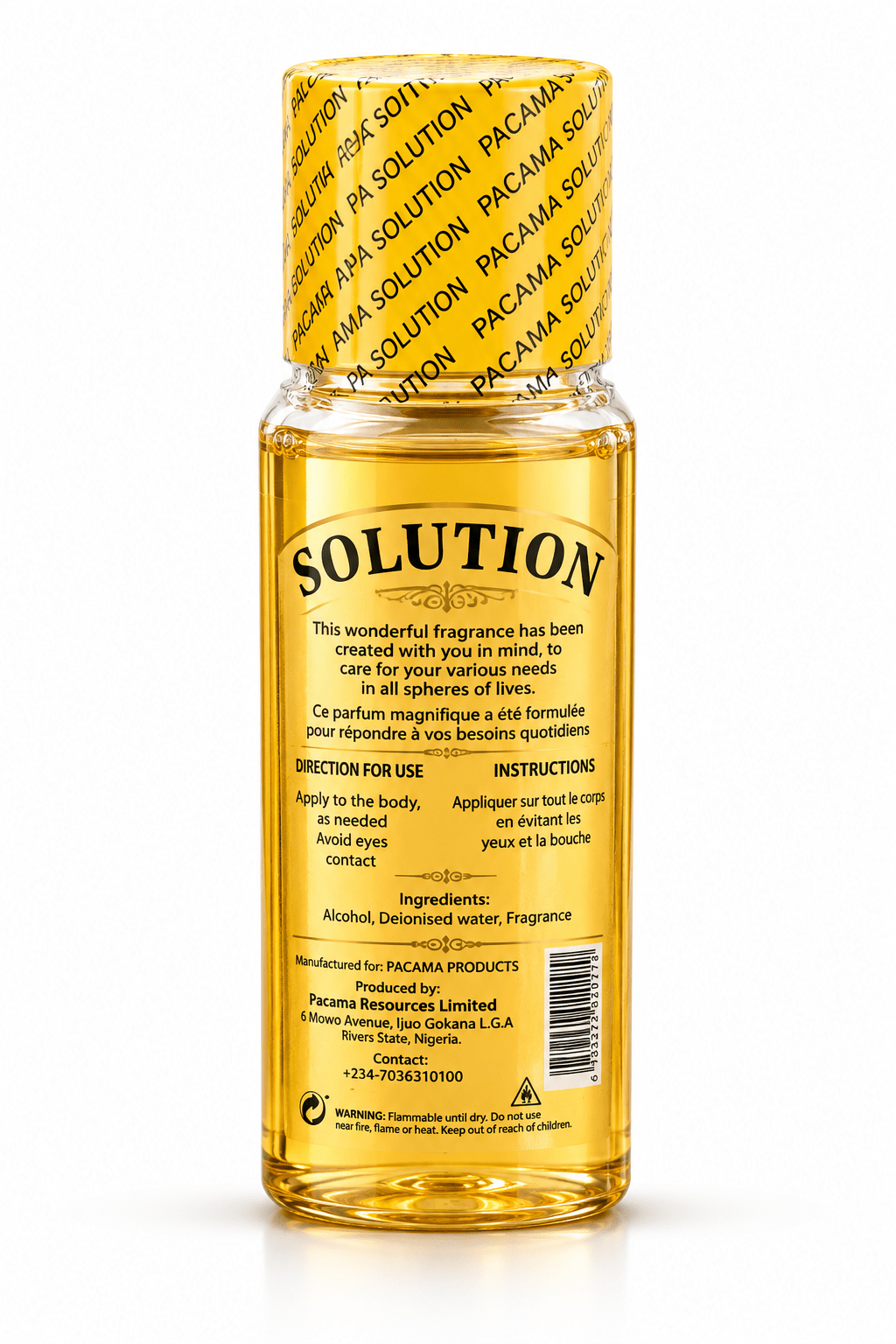 Solution All Purpose Wonderful Perfume | Spiritual Cologne | 500ml, 250ml & 150ml - Perfume - Cherubim Aura