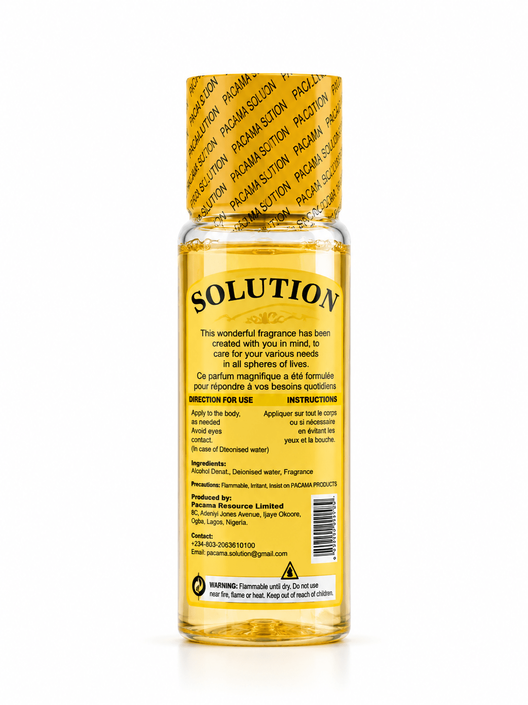 Solution All Purpose Wonderful Perfume | Spiritual Cologne | 500ml, 250ml & 150ml - Perfume - Cherubim Aura