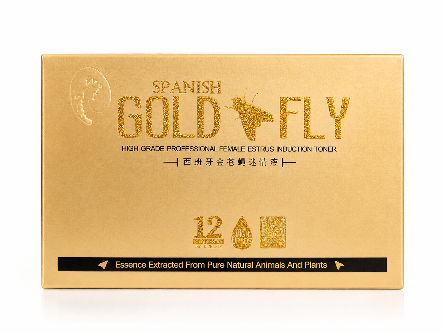 Spanish Gold Fly Sex Drops 5ml – Adult Intimacy & Sensual Enhancement Drops - 3 Sackets - Adult Intimacy product - Cherubim Aura