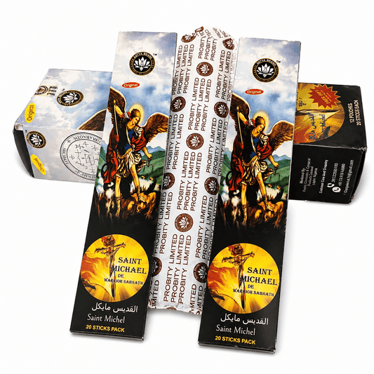 St. Michael Premium Incense Sticks | 20 Slow-Burning Aromatic Incense for Prayer, Worship & Home Fragrance - Incense - Cherubim Aura