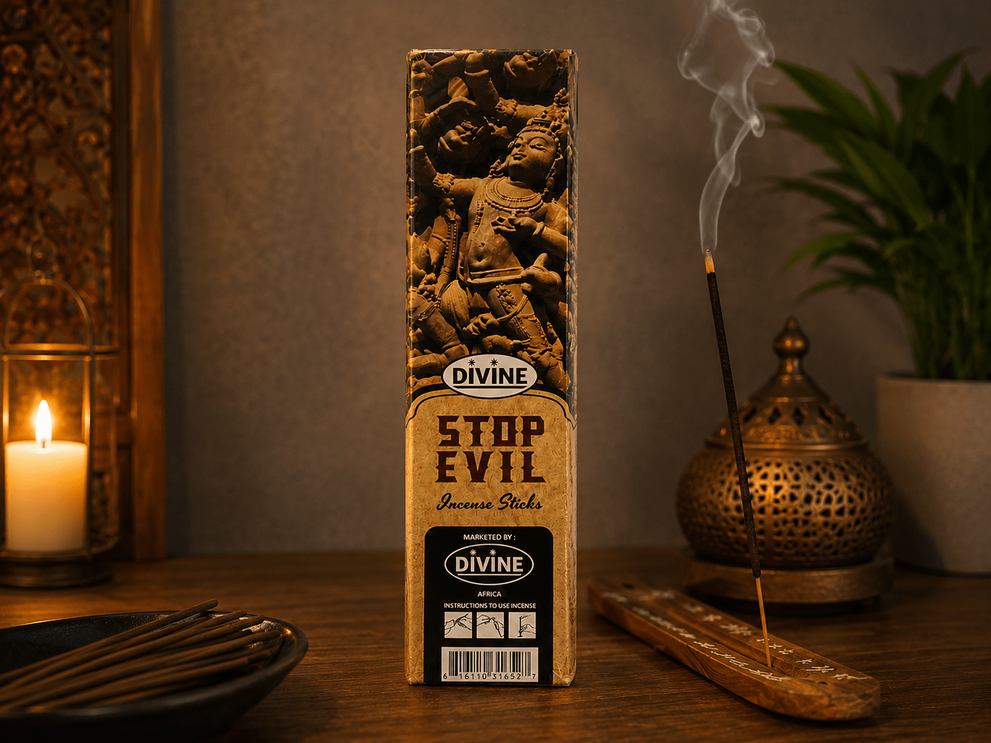 Stop Evil Premium Incense Sticks | Home Fragrance Incense for Prayer & Meditation | 20 Sticks - Incense - Cherubim Aura