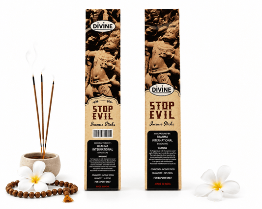 Stop Evil Premium Incense Sticks | Home Fragrance Incense for Prayer & Meditation | 20 Sticks - Incense - Cherubim Aura