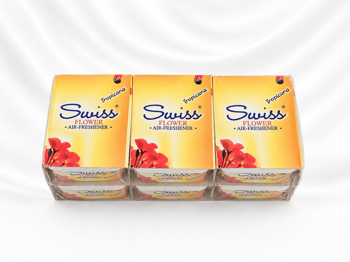 Swiss Gel Flower & Air Freshener –Pack of 6 - Long-Lasting Home Fragrance Gel – 5 Fragrance Variations - Home Fragrance - Cherubim Aura